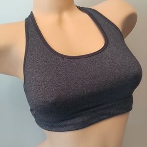 Old Navy Active Gray Racerback Sports Bra M